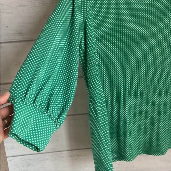 Adrianna Papell Green Polka dots Blouse - Picture 8 of 8